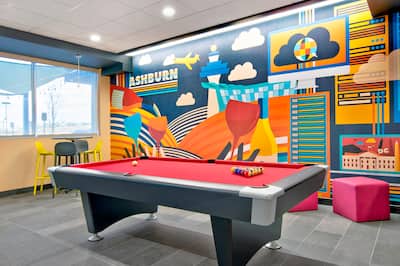Lobby With Pool Table