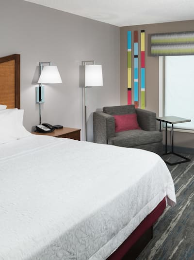 King Room Bed with Chair and Desk